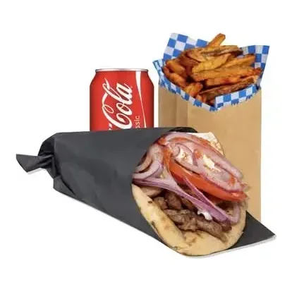 Trio: gyro pita, fries and a drink
